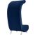 Crescent Velvet Chair