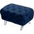 Crescent Velvet Ottoman