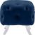 Crescent Velvet Ottoman
