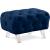 Crescent Velvet Ottoman