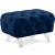 Crescent Velvet Ottoman