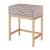 Durham Faux Shagreen Storage End Table