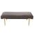 Clarine KD Quilted Velvet Fabric Bench