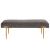 Clarine KD Quilted Velvet Fabric Bench