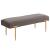 Clarine KD Quilted Velvet Fabric Bench