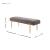 Clarine KD Quilted Velvet Fabric Bench