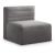 Quincy Velvet Modular Comfort Armless Chair
