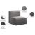 Quincy Velvet Modular Comfort Armless Chair