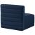 Quincy Velvet Modular Comfort Armless Chair
