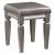 Tamsin Leatherette/Wood Vanity Stool