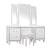 Tamsin Leatherette Storage Platform Bedroom Set with LED Lighting