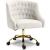 Arden Velvet Office Chair with Gold Base