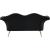 Lips Velvet Loveseat