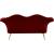 Lips Velvet Loveseat