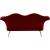 Lips Velvet Loveseat