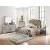 Avondale Mirrored/Leatherette Tufted Panel Bed, Queen Size