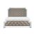 Avondale Mirrored/Leatherette Tufted Panel Bed, Queen Size