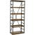 Studio Home Wood/Metal 5-Tier Bookcase