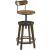 Studio Home Oak Wood/Metal Adjustable Swivel Stool
