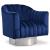 Farrah Velvet Chair with Chrome Swivel Base