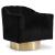 Farrah Velvet Chair with Gold Swivel Base
