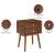 Teddy 2-Drawer Wood Veneer Nightstand