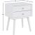 Teddy 2-Drawer Wood Veneer Nightstand