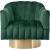 Farrah Velvet Chair with Gold Swivel Base
