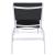 Santorini Outdoor Patio Mesh Waterproof Fabric Chaise Lounge Chair with White Aluminum Frame