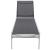 Santorini Outdoor Patio Mesh Waterproof Fabric Chaise Lounge Chair