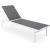 Santorini Outdoor Patio Mesh Waterproof Fabric Chaise Lounge Chair
