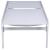 Santorini Outdoor Patio Mesh Waterproof Fabric Chaise Lounge Chair with White Aluminum Frame