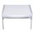 Santorini Outdoor Patio Mesh Waterproof Fabric Chaise Lounge Chair with White Aluminum Frame