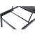 Santorini Outdoor Patio Mesh Waterproof Fabric Chaise Lounge Chair with Dark Grey Aluminum Frame