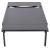 Santorini Outdoor Patio Mesh Waterproof Fabric Chaise Lounge Chair with Dark Grey Aluminum Frame