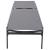 Santorini Outdoor Patio Mesh Waterproof Fabric Chaise Lounge Chair with Dark Grey Aluminum Frame