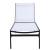 Santorini Outdoor Patio Mesh Waterproof Fabric Chaise Lounge Chair with Dark Grey Aluminum Frame