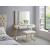 Monroe 2-Drawer Vanity Table with Gold Stainless Steel Legs & Handles