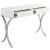 Monroe 2-Drawer Vanity Table with Stainless Steel Legs & Handles