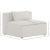 Cube Linen Fabric Armless Chair