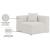 Cube Linen Fabric Corner Chair