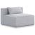 Cube Linen Fabric Armless Chair