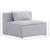 Cube Linen Fabric Armless Chair