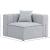 Cube Linen Fabric Corner Chair