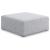 Cube Linen Fabric Ottoman