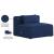 Cube Linen Fabric Armless Chair