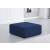 Cube Linen Fabric Ottoman