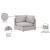 Mackenzie Modular Linen Corner Chair