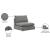 Mackenzie Modular Linen Armless Chair