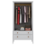 Crown Full Wardrobe w/Hanging & 2 Drawers 